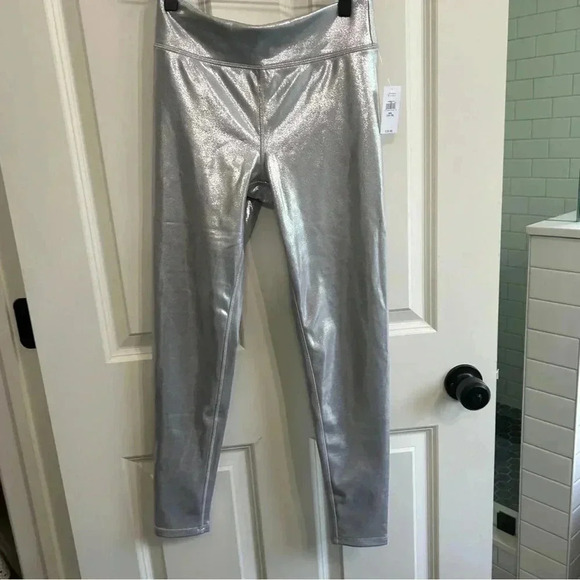 GAP Other - NWT Gap Kids XXL size 14/16 girls silver sparkly leggings. Stretchy. Comfy.